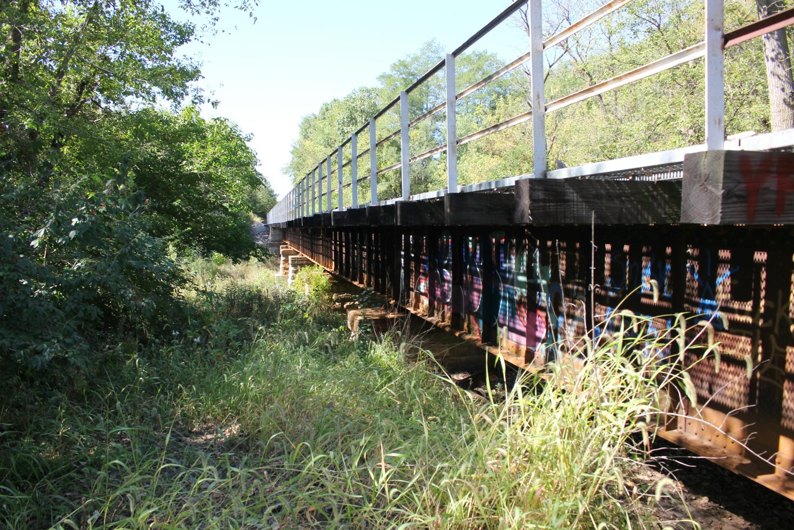 Looking west
